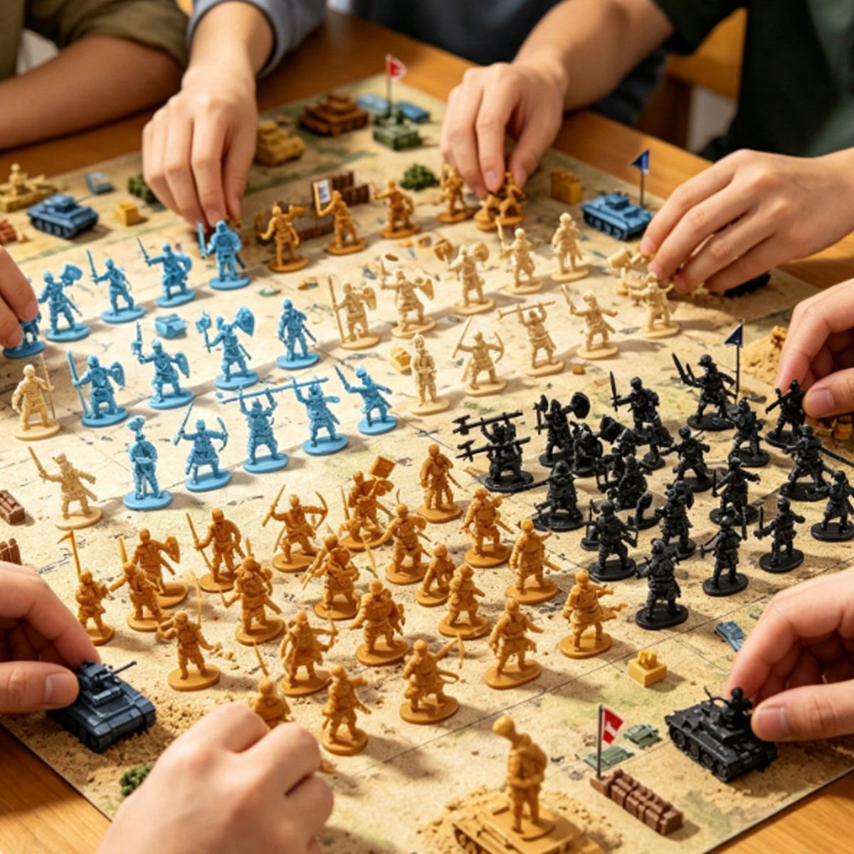 Board Game War - 24 figuras de soldados medievales en