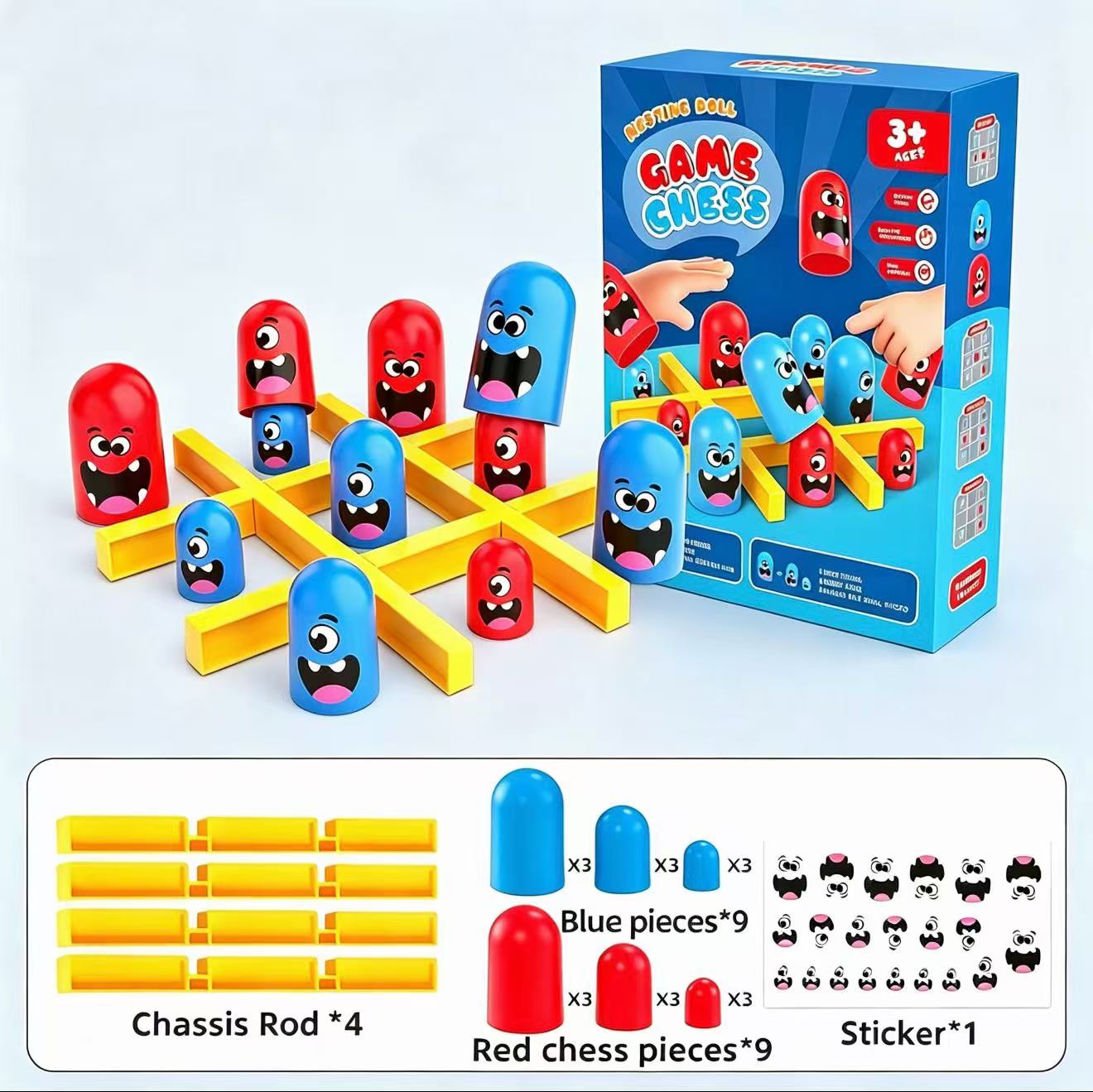 Board Game Enthusiast - Juego de Mesa Tic-Tac-Toe Eat-and-Be-Sized con