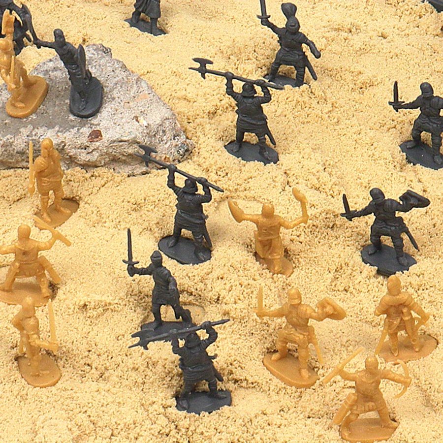 24 figuras de soldados medieva - Board Game War reseña y precio