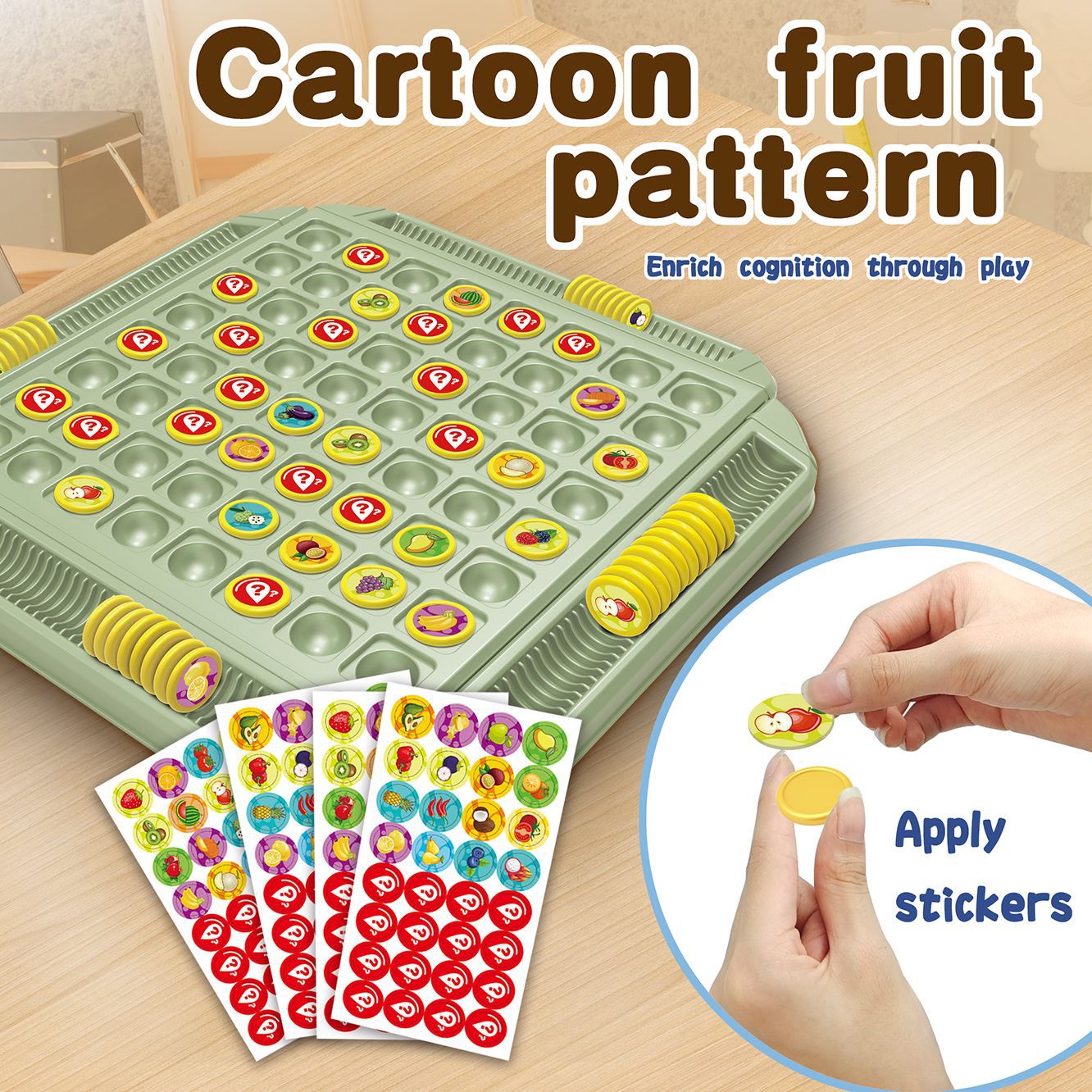 Fruta Flip ajedrez memoria par - Board Game Strategi reseña y precio